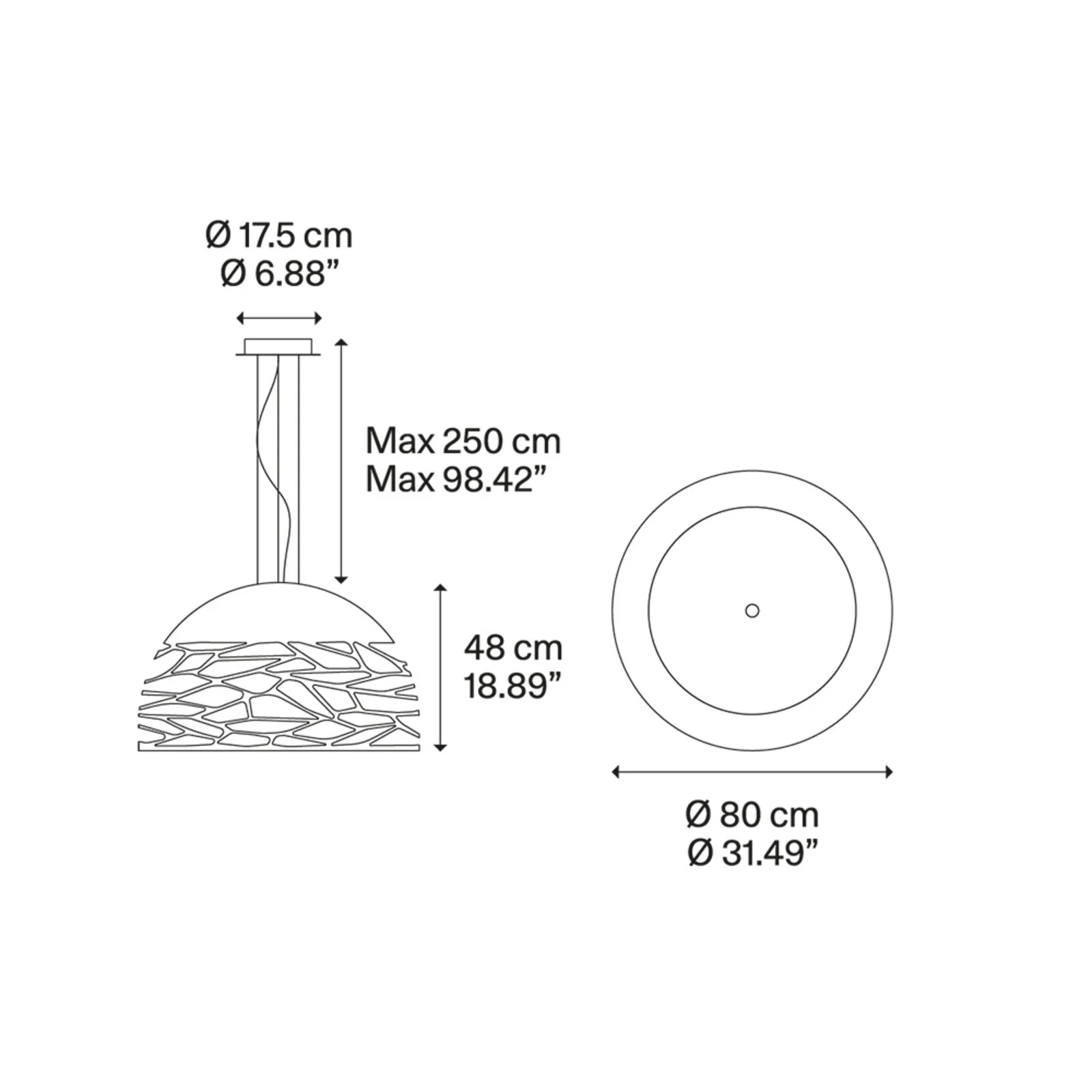 Lodes Kelly So Hanglamp Zwart Ø80 cm