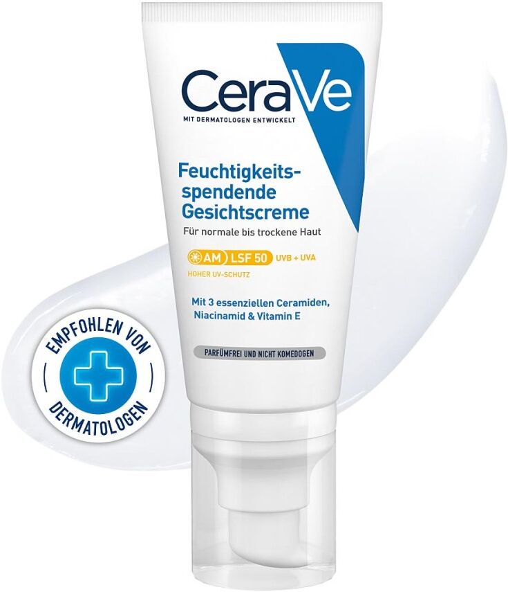CeraVe Feuchtigkeitsspendende Gesichtscreme mit LSF 50 52ml