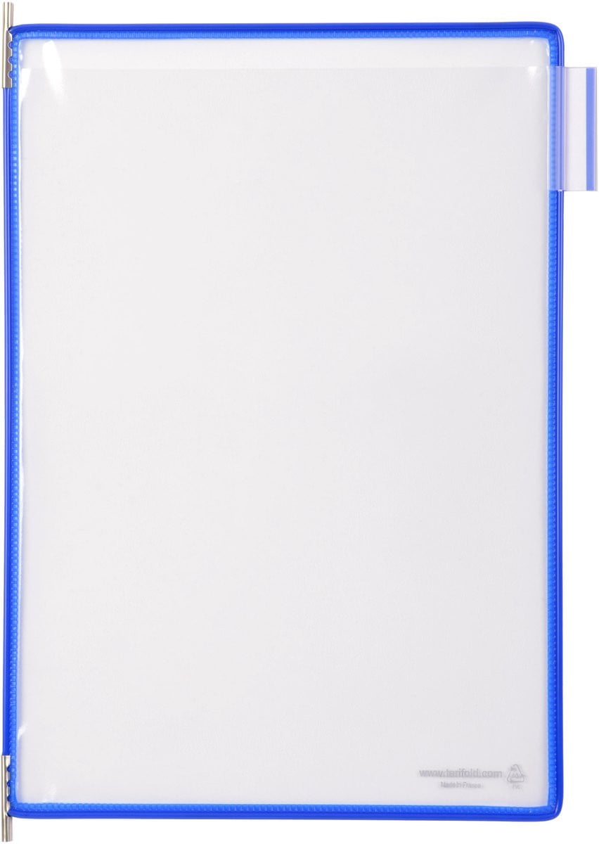 Tarifold 10 losse systeemtassen PVC Blauw 114001