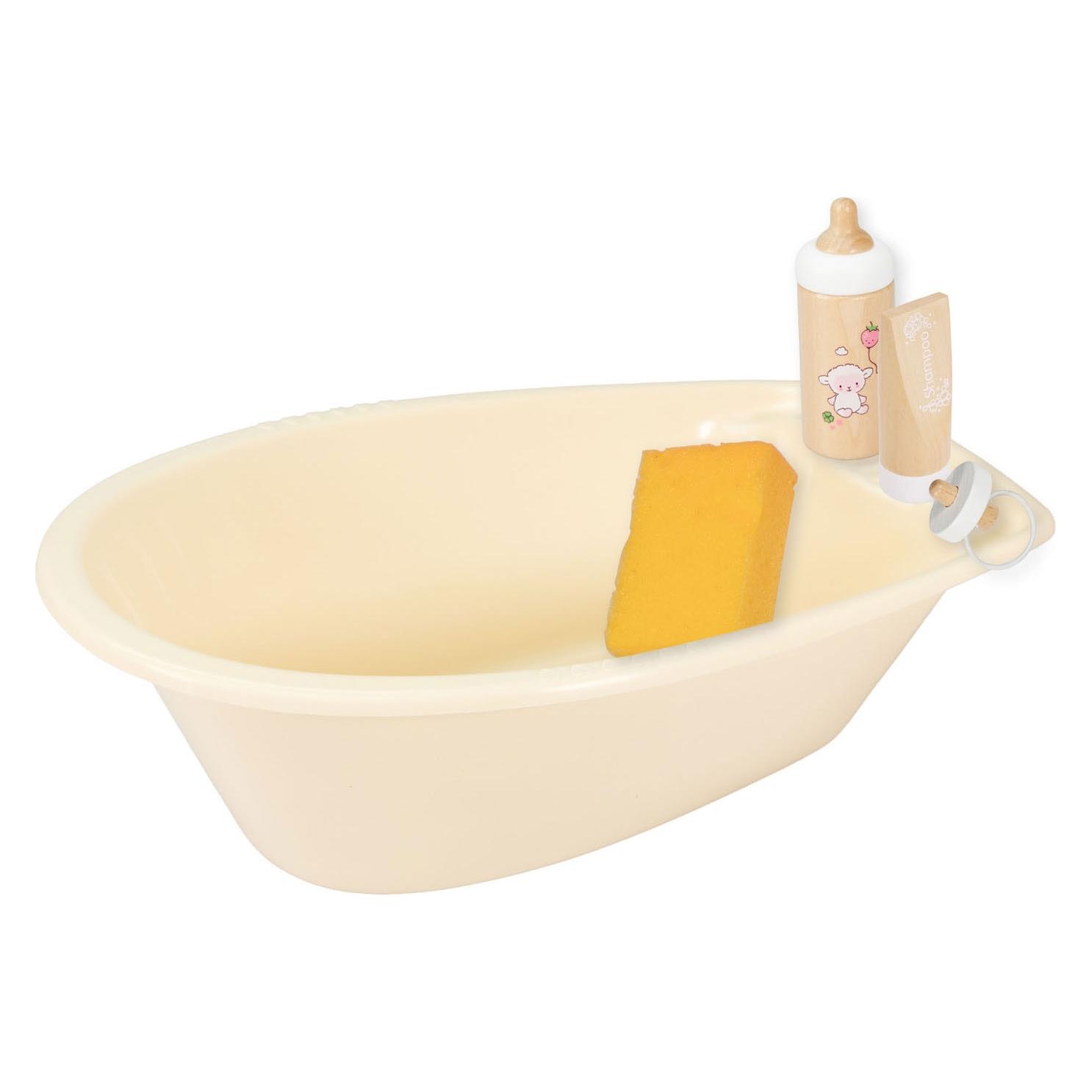 Heless Puppen-Badewannenset beige 41x23x13cm 4 Teile (76446031)