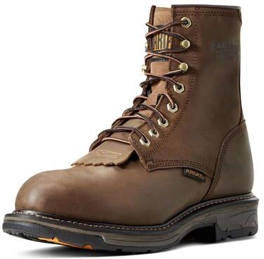 "Ariat WorkHog 8"" H2O Composite Toe - Mens 9 Brown Boot E2"