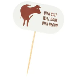 MONOUSO - Zahnstocher Marker Gut Gemacht 8 cm (100 Stück)