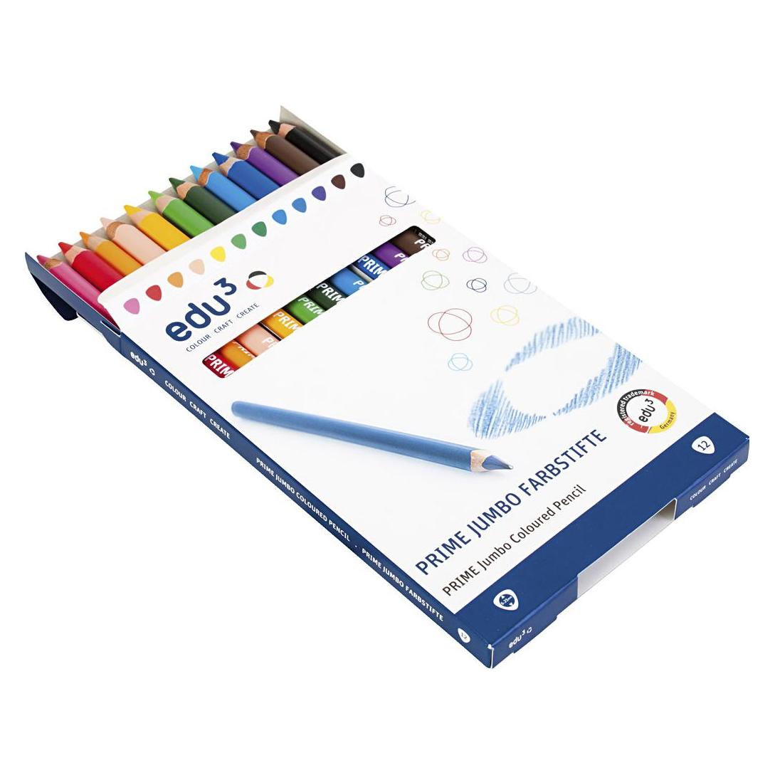 EDU3 edu Jumbo Coloured Pencils (12x) (8885009830122)