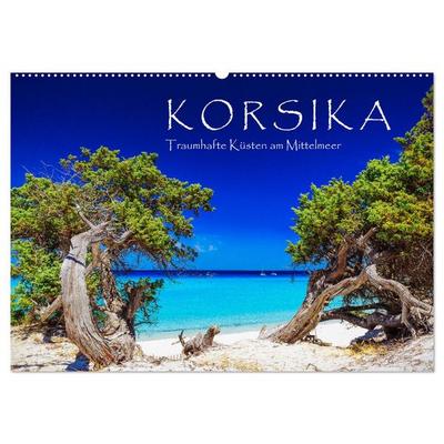 Korsika - Traumhafte Küsten am Mittelmeer (Wandkalender 2026 DIN A2 quer), CALVENDO Monatskalender