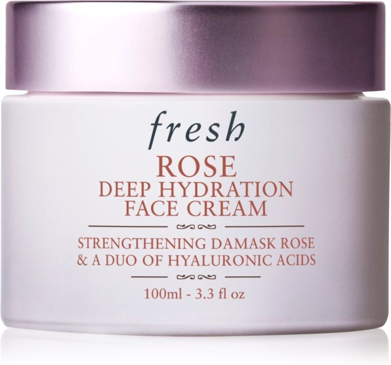 fresh Rose Deep Hydration Face Cream crème hydratante visage à l'acide hyaluronique 100 ml