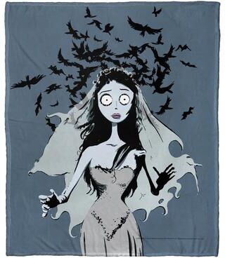 Northwest Warner Brothers Corpse Bride Here Comes the Bride Silk Touch Throw Blanket