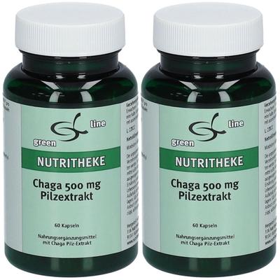 Chaga 500 mg Pilz Extrakt Kapseln 2x 2x60 St