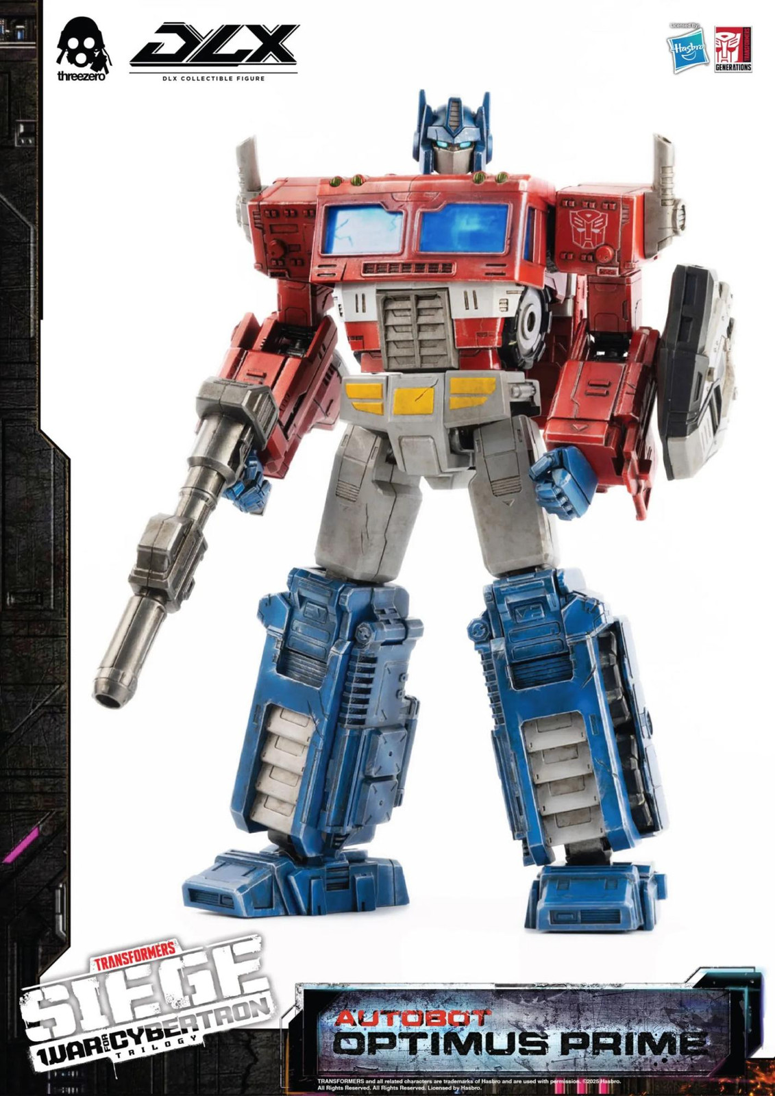 THREEZERO Transformers War for Cybertron Trilogy DLX Optimus Prime Actiefiguur 1/6, 25 cm