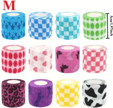 Inspire Picks FlexCare Self Adhesive Pet Bandage Wrap For Dogs & Cats 12pcs Mixed M