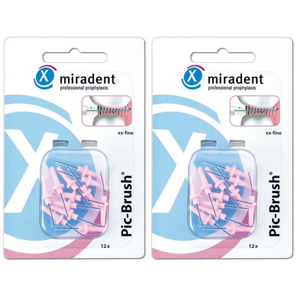 Miradent Picbeb xxF Pink12 x2 2x12 St Zahnbürste