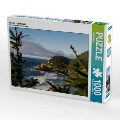 CALVENDO Puzzle Heceta Lighthouse | 1000 Teile Lege-Größe 64x48cm Foto-Puzzle für glückliche Stunden