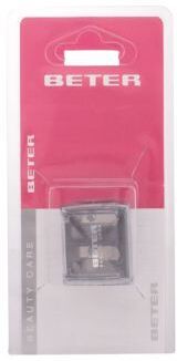 Beter Double cosmetic pencil sharpener with catch