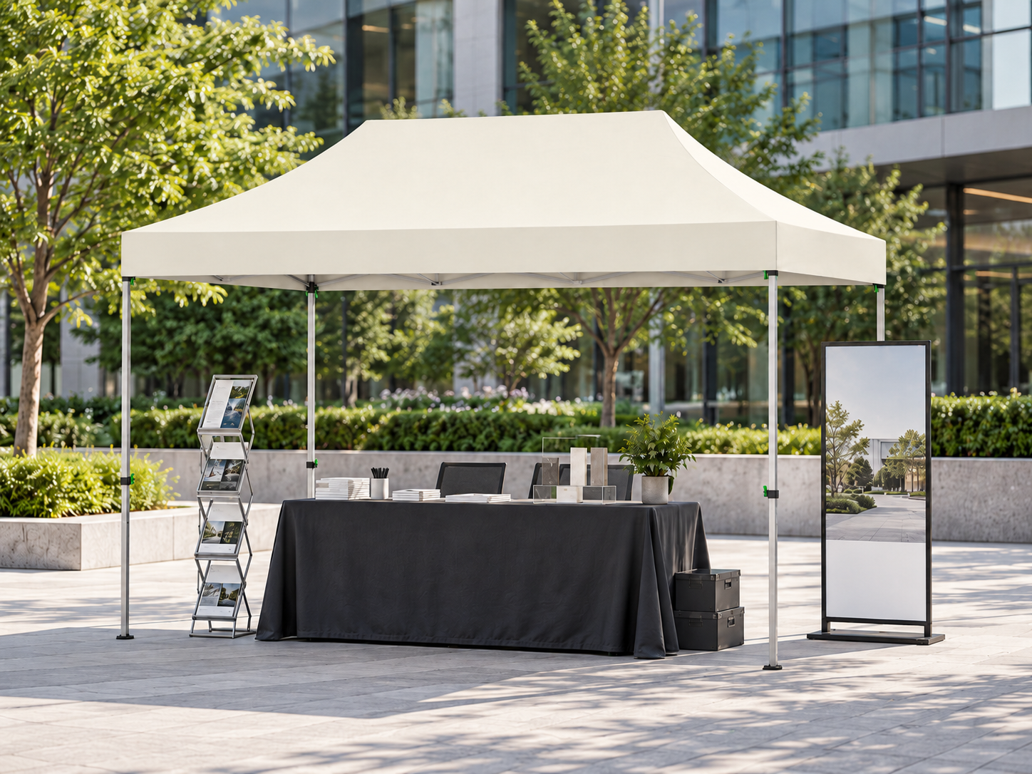 B2B Partner Faltpavillon 3 x 4,5 m, Aluminiumkonstruktion