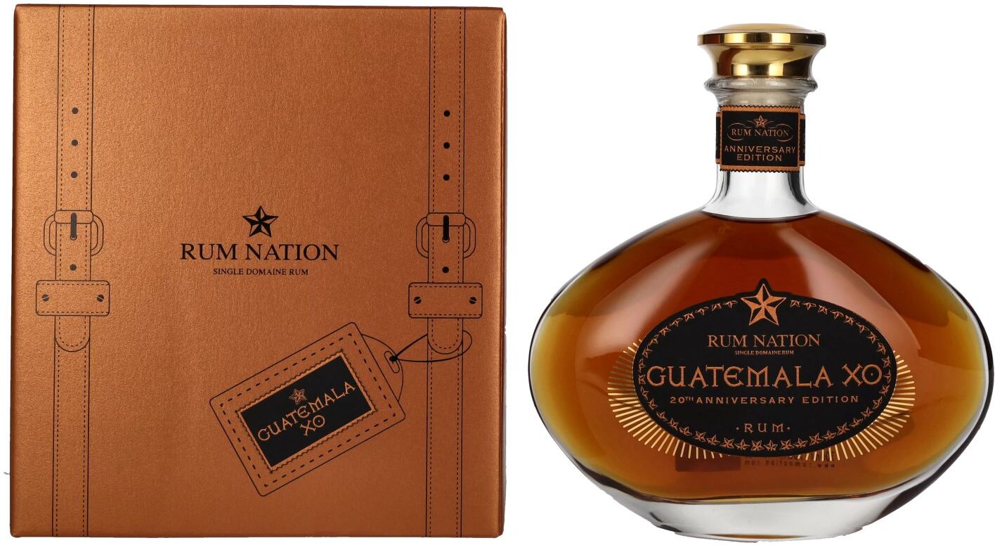 Rum Nation Guatemala XO 20th Anniversary Edition 40% Vol. 0,7l in Geschenkbox