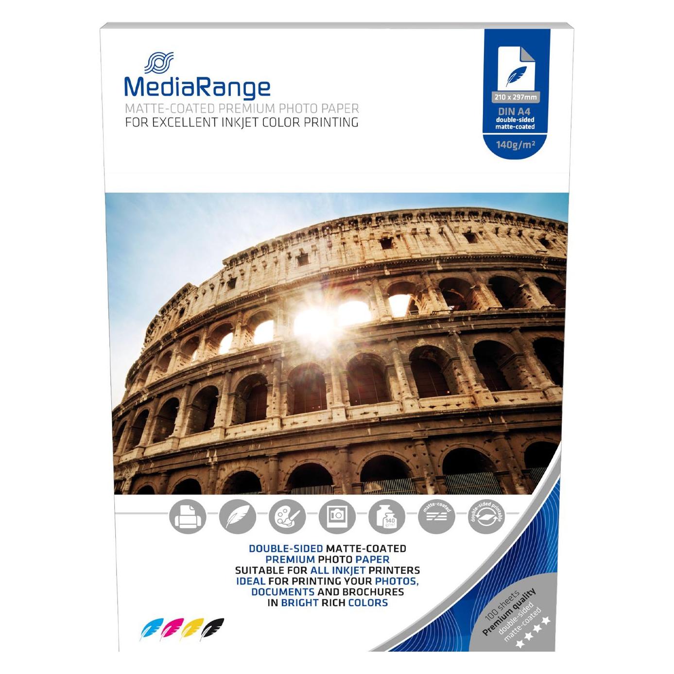 MediaRange Fotopapier (140 g/m², A4, 100 Stk.) (MRINK111)