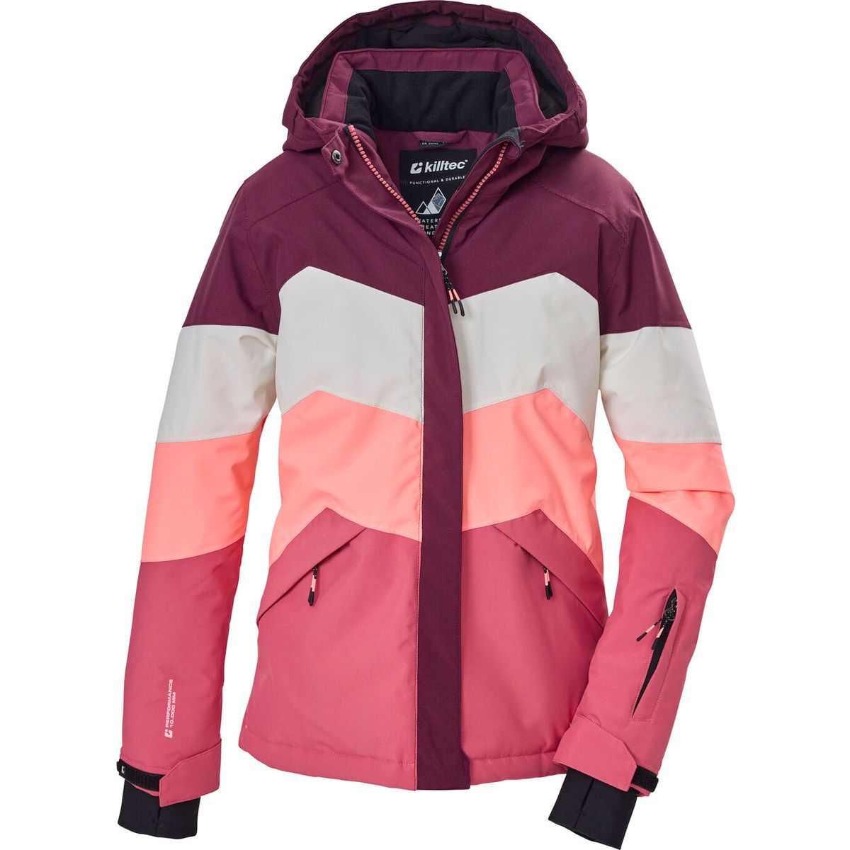 killtec KSW 188 Girls Ski Jacket cranberry (00465) 128 44781-000-00465-128