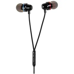 4x Onit In-Ear-Kopfhörer 3.5mm (Keine Geräuschunterdrückung, Kabelgebunden), Kopfhörer, Schwarz