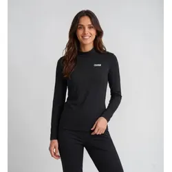 Colmar für Damen. 93000057-7LO Schwarzer elastischer Thermo-Skipullover (L), Lässig, Sportlich, Polyamid, Schnee, Langarm