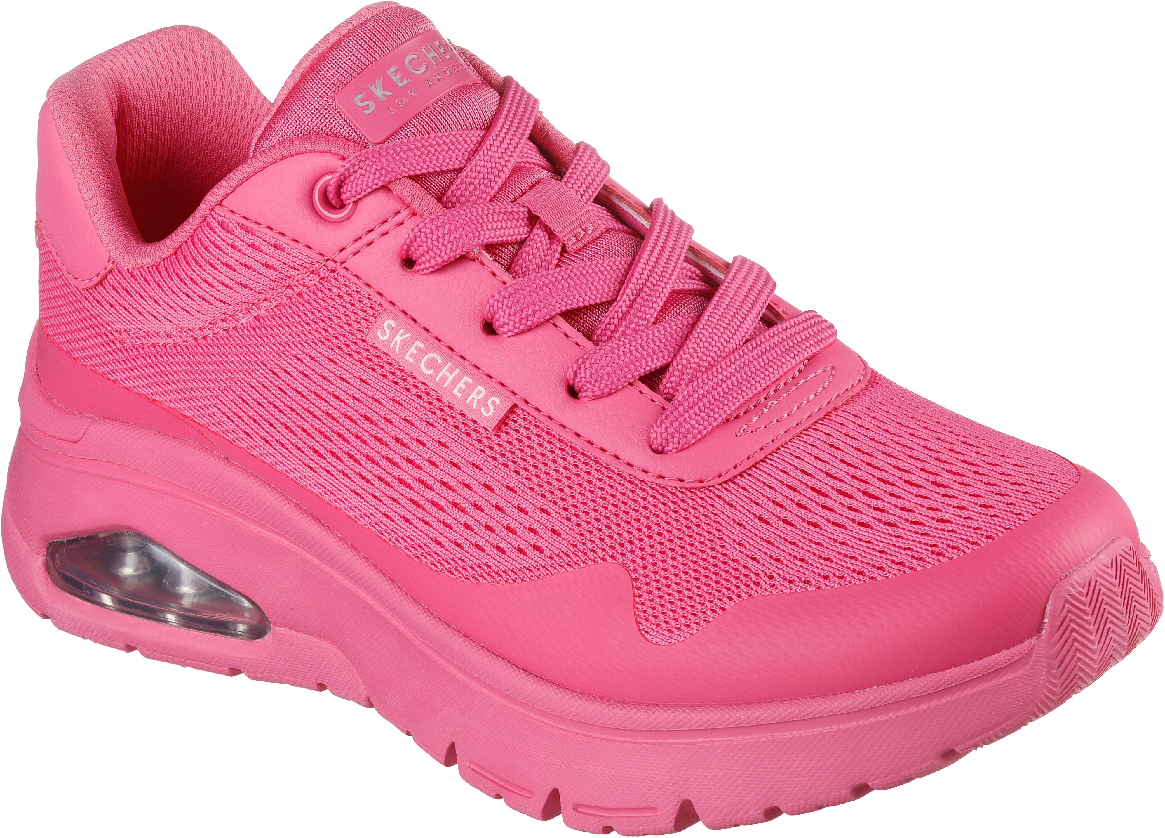 Sneaker SKECHERS "UNO FLEX-UNO FRESH ONE", Damen, Gr. 35, atmungsaktiv, pink, Lederimitat, Textil, Schuhe Sneaker, Neon Schuh, Sneaker, Keilsneaker mit Plateausohle