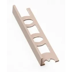 Profil-EU Abschlussprofil "L", PVC, Länge 250 cm, Kantenhöhe 8 mm, LL82501