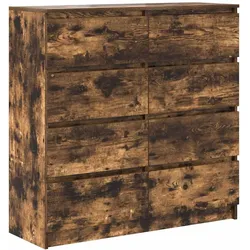 vidaXL Sideboard Räuchereiche 100x35x99 cm Holzwerkstoff
