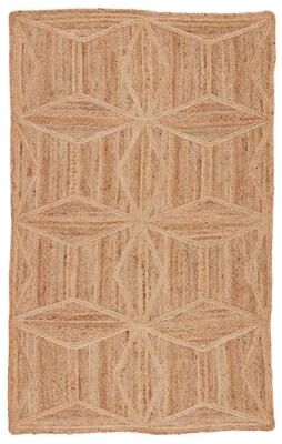 Juniper Home Bancroft Beige Natural Jute Geometric Area Rug