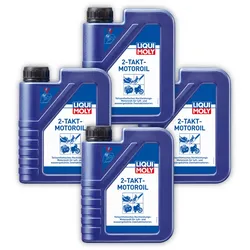 4x Motoröl LIQUI MOLY 1052 2 Takt Öl Selbstmischend Teilsynthetisch 1 Liter