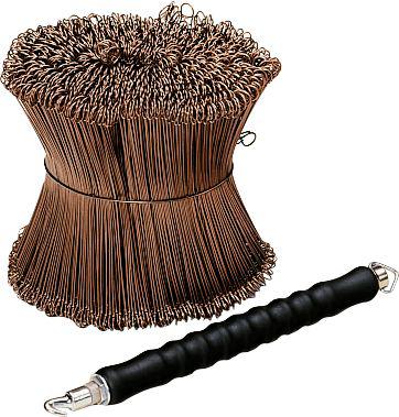 Drillapparat, mit durchgehendem schwarzen Gummigriff, gefräster Spindel, Bronzeführung & Rückstoßfeder, L 310 mm