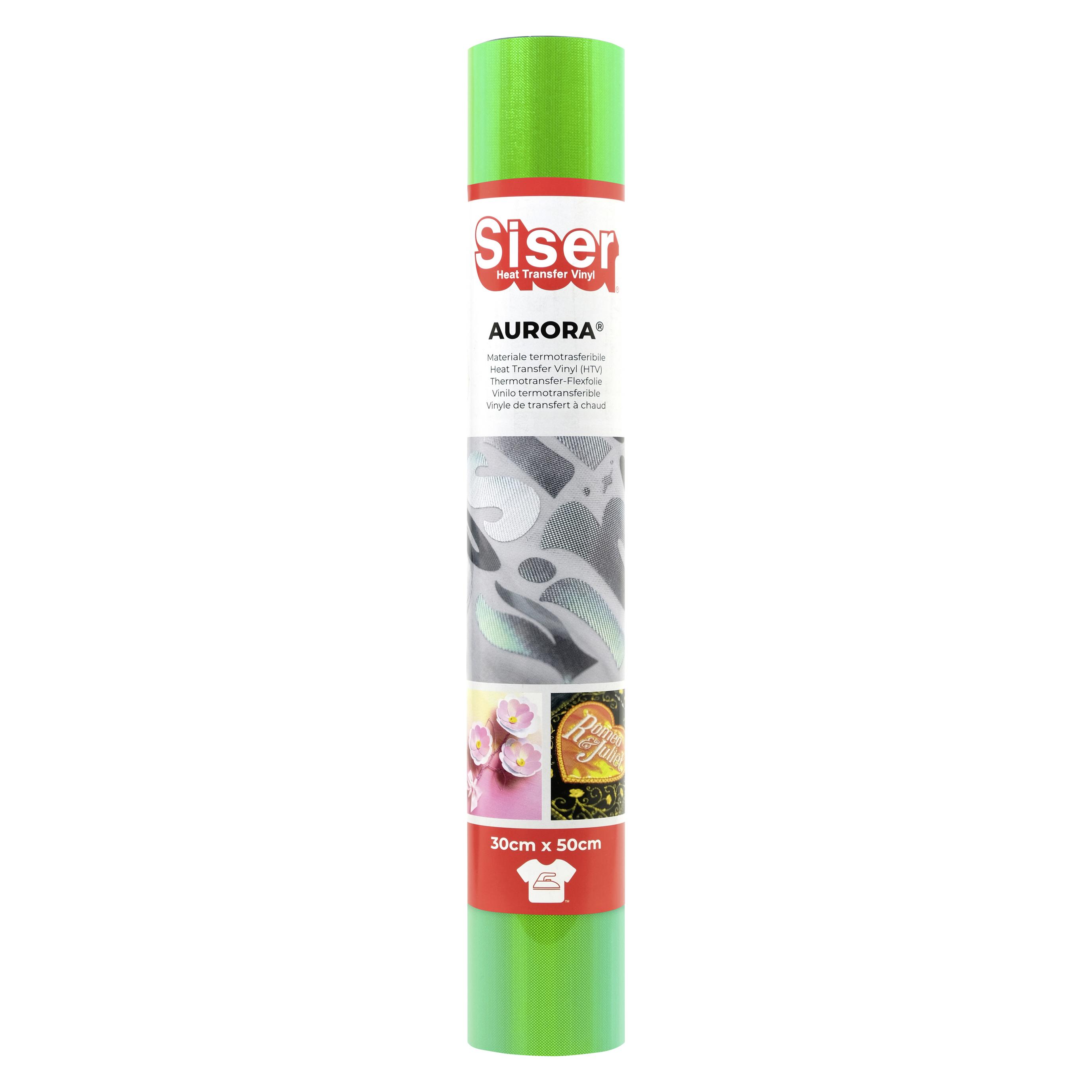 Siser Aurora Flexfolie Folie Schnittbreite 30 cm Neongrün (1FAUR--NG-3050)