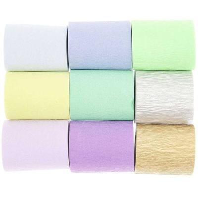 Kreppbänder, Ozean Mix, MIX, 9 Stk, 5,5 cm x 10 m