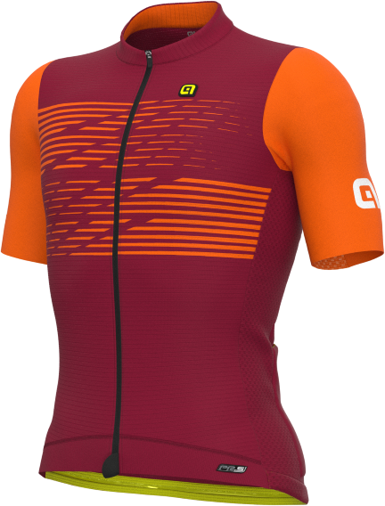 ALE' Maglia ciclismo  PR-S LOGO bordeaux