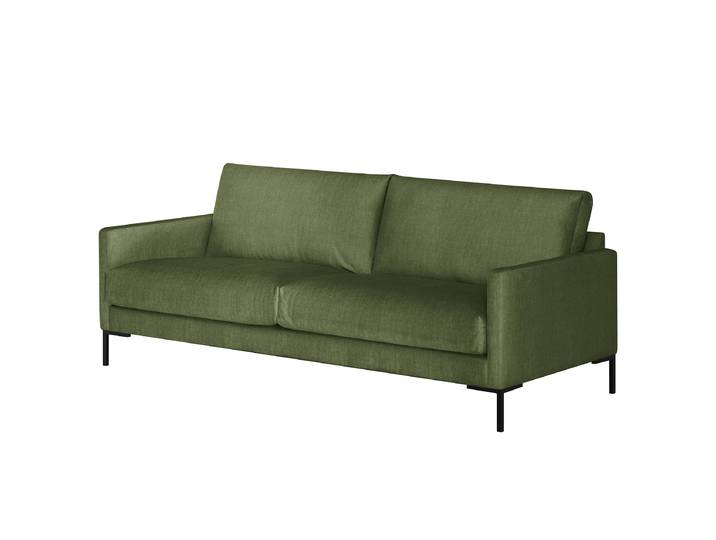 Canapé 3 places Belmonte Vert Microfibre Valeria 196cm Moderne