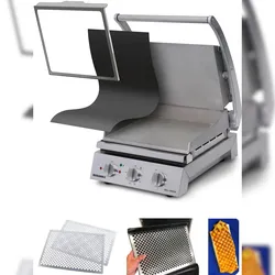 Roband Komplettset Grill Station inkl. Teflonbögen/Befestigungsrahmen und Grillmusterplatten GSA610S-FK