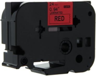 Q-Nomic TZe-451 cinta 24mm texto negro sobre rojo (8M)