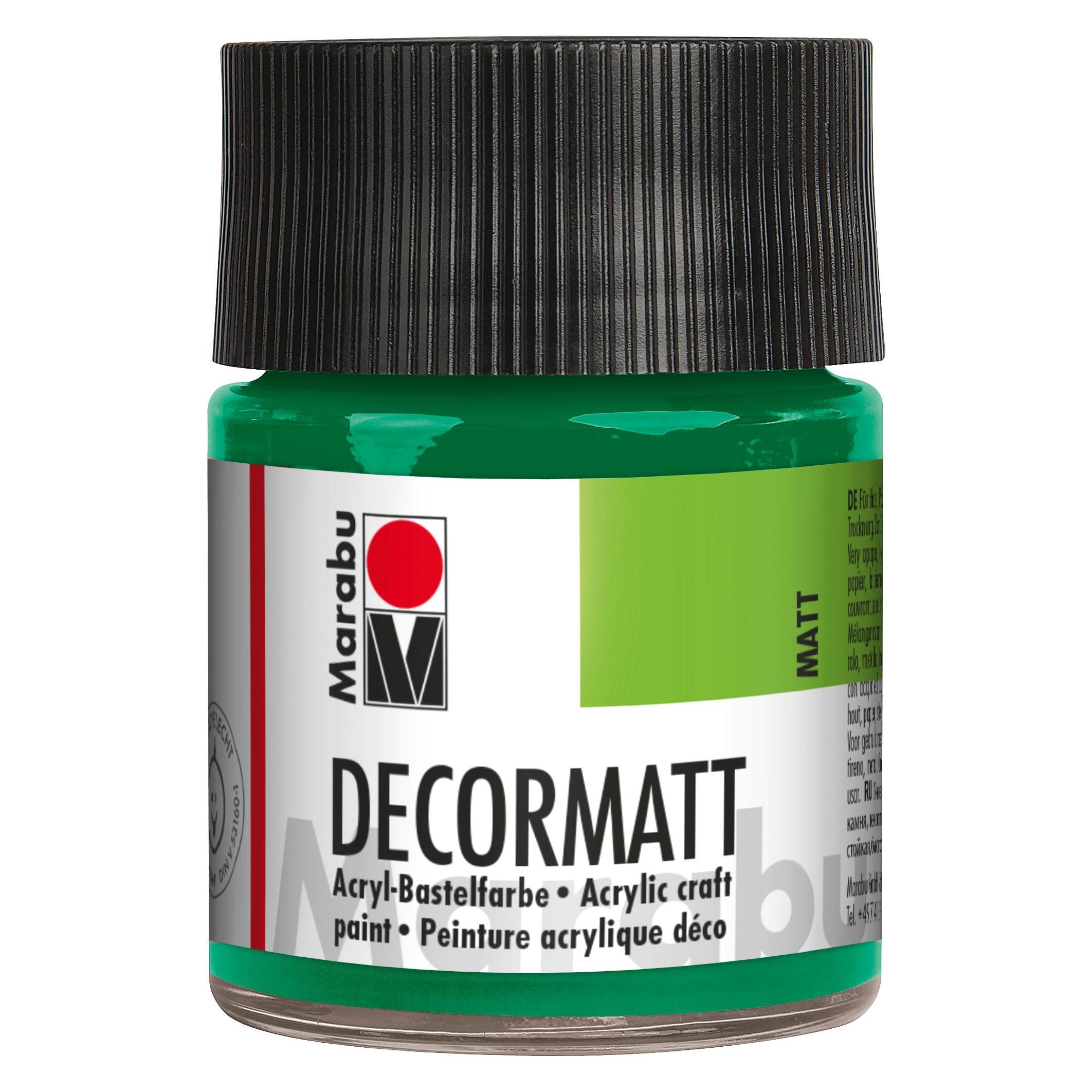 Marabu Acrylfarbe "Decormatt", saftgrn, 50 ml, im Glas (50 ml) (14010005067)