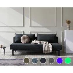 Innovation »SLY« Klappsofa 534 Black Raven / Matt Schwarz