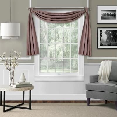 "Elrene Leila Matelasse Beaded Window Valance - 52"" w x 144"" l"