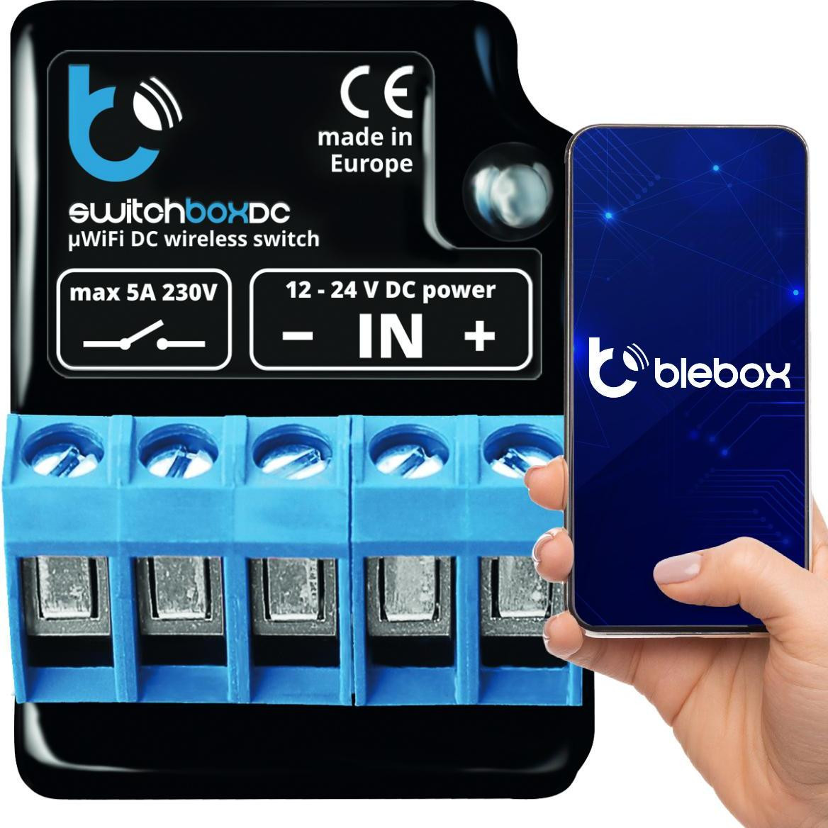 BleBox Moduul met relais type switchboxdc