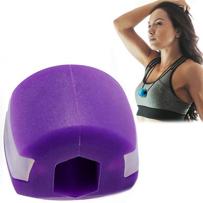 Lush Living Finds Jawline Simulator, Silica Gel Face Fitness Ball, Reduce Double Chin With Gym Fitness Training purple