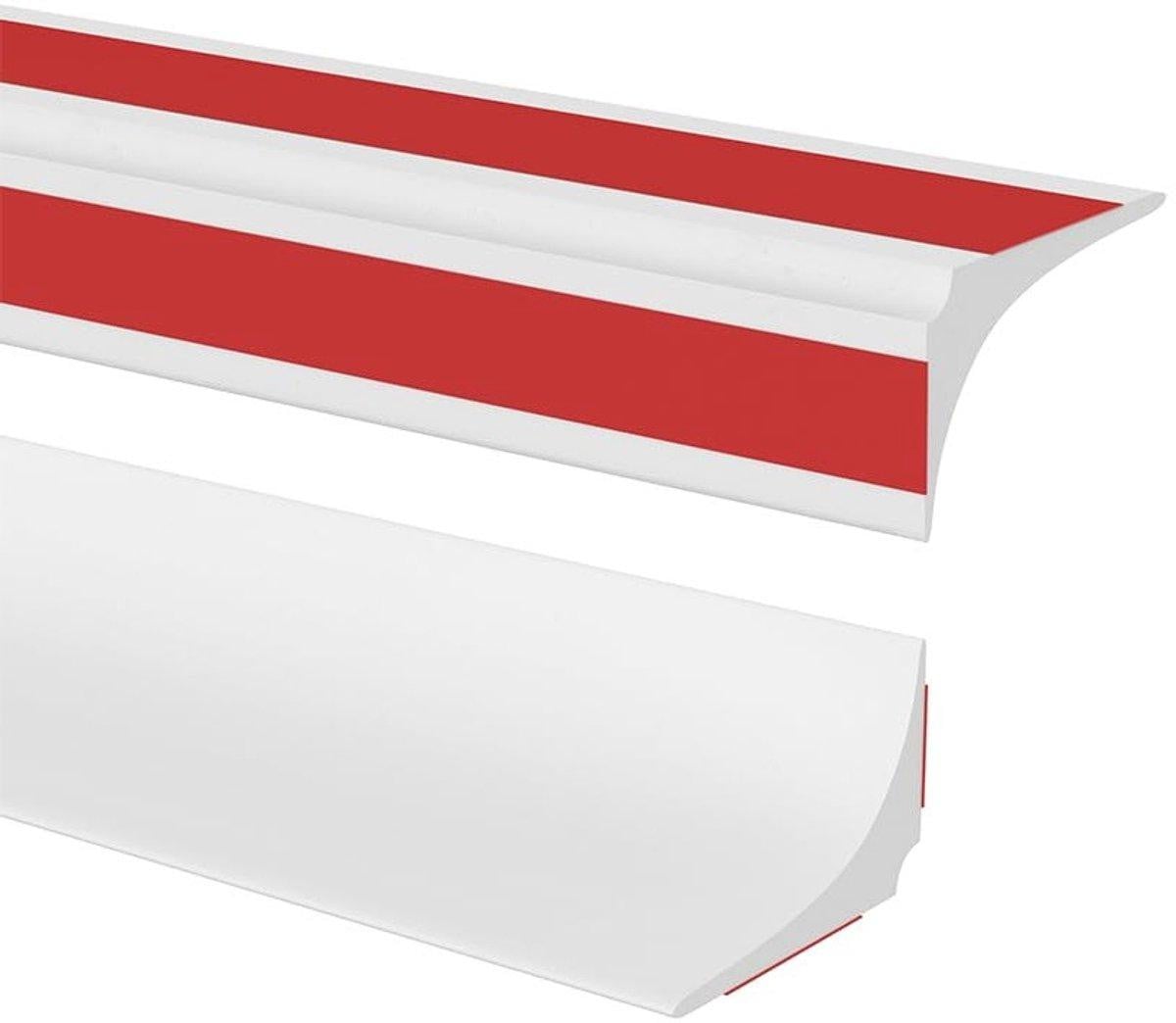 Zelfklevende siliconen doucheprofiel strip, waterdichte afdichting voor badkamers, wit, 15 x 12 mm