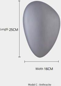 Top Demand Picks Nordic Design Color Glass LED Wall Lamp, Modern Sconce Lighting For Bedroom, Living Room, Hotel Corridor & Home Decor gray 2