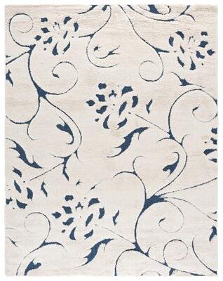SAFAVIEH Florida Shag Nanny Floral Scroll 1.2-inch Thick Rug