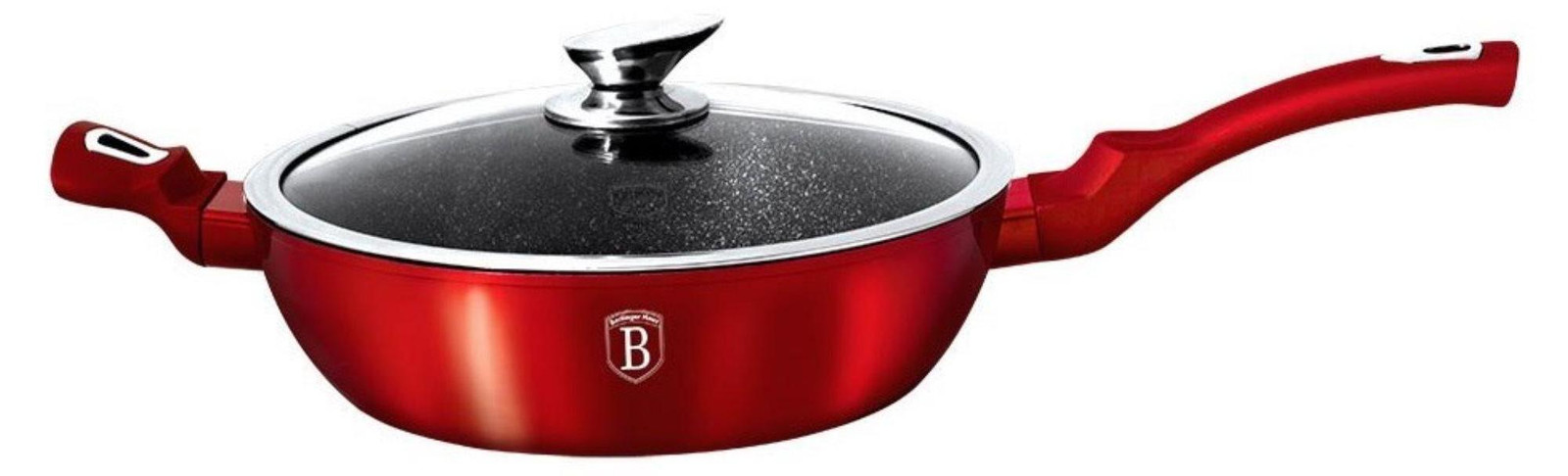 Berlinger Haus granieten koekenpan 28cm Burgundy Metallic Line BH1260N