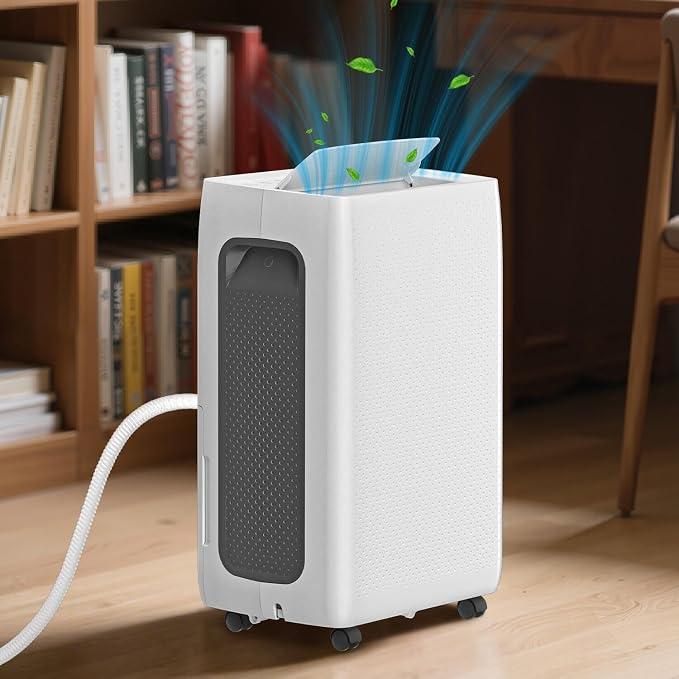 Luftentfeuchter 20L/24h, Dehumidifier Automatische,Raumentfeuchter Elektrisch mit 24H-Timer,Schlafmodus,Abtaufunktion, Schimmel,Luftentfeuchter Klein,für Schlafzimmer,ca.50?