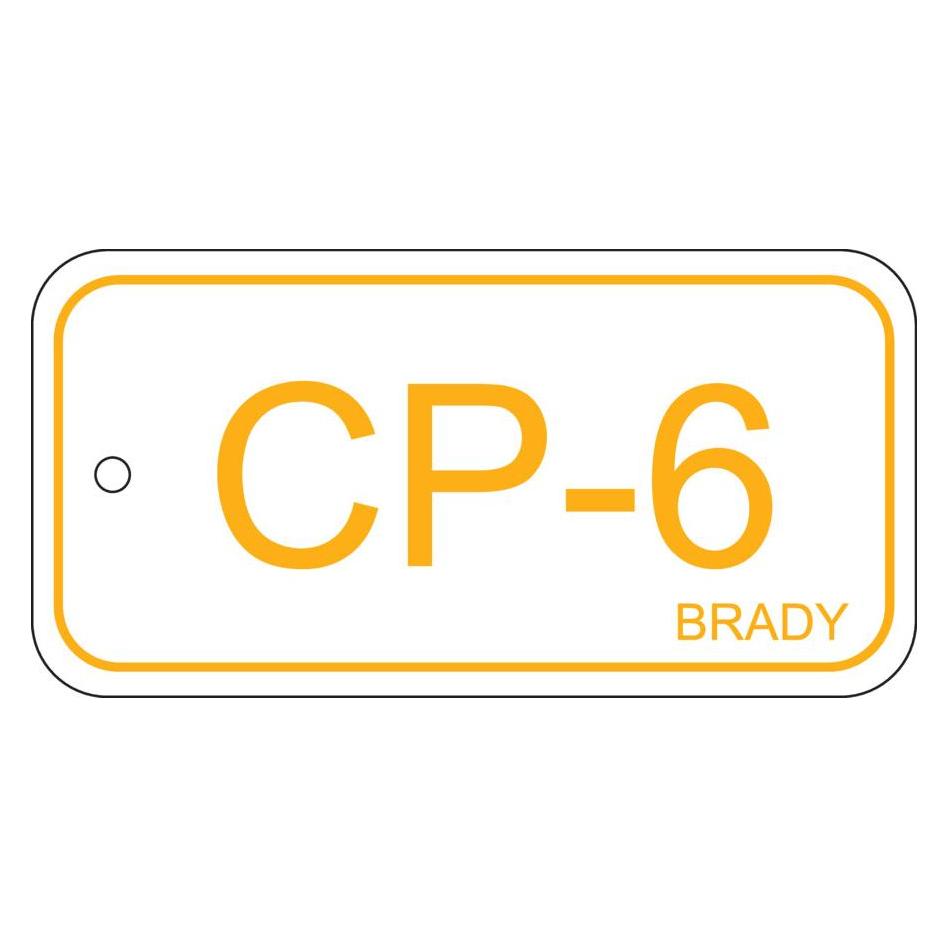 Brady B-7527, Polypropylen Schild, Energy Source Tag - Control Panel, 75 x 38mm, Gelb auf Weiss, Be (ENERGY TAG-CP-6-75X38MM-PP/25)