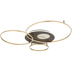 Deckenleuchte INVERTINA (LBH 126,40x105,30x13 cm) - gold - LBH 126,40x105,30x13 cm