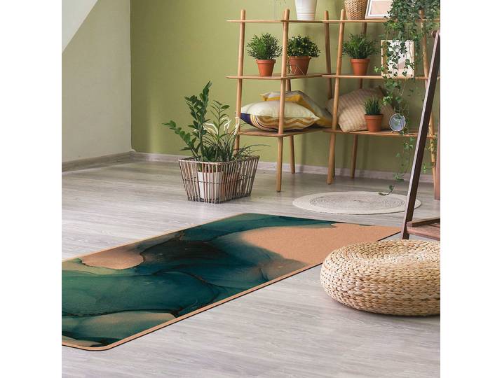 Tapis de yoga Océan 183 x 61cm Turquoise/Turquoise