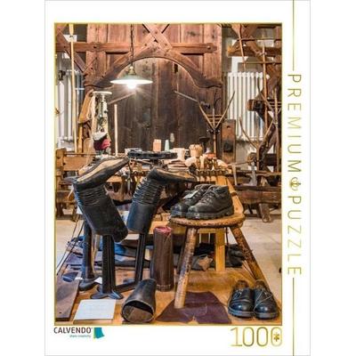 CALVENDO Puzzle Ein Motiv aus dem Kalender Alte Werkstätten, Werkbänke und Handwerkszeug | 1000 Teile Lege-Größe 64x48cm Foto-Puzzle für glückliche St