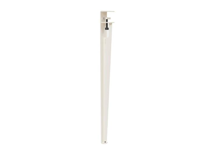 TipToe - Tisch- und Schreibtischbein H 75 cm, cream white