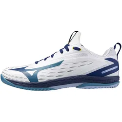 Mizuno Wave Drive Neo 4 Volleyballschuhe 02 - white/bellwether blue/fjord blue 44.5